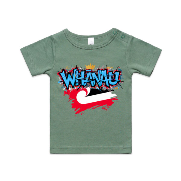 WHANAU GRAPHIC INFANT TEE Blue  Thumbnail