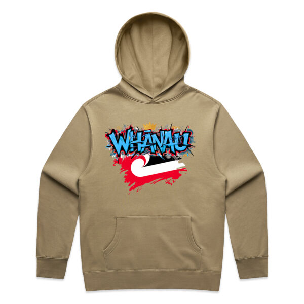 WHANAU GRAPHIC MENS HOODIE Blue  Thumbnail