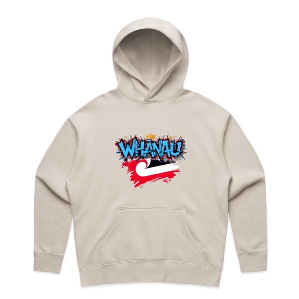 WHANAU GRAPHIC WOMENS HOODIE BLUE Thumbnail
