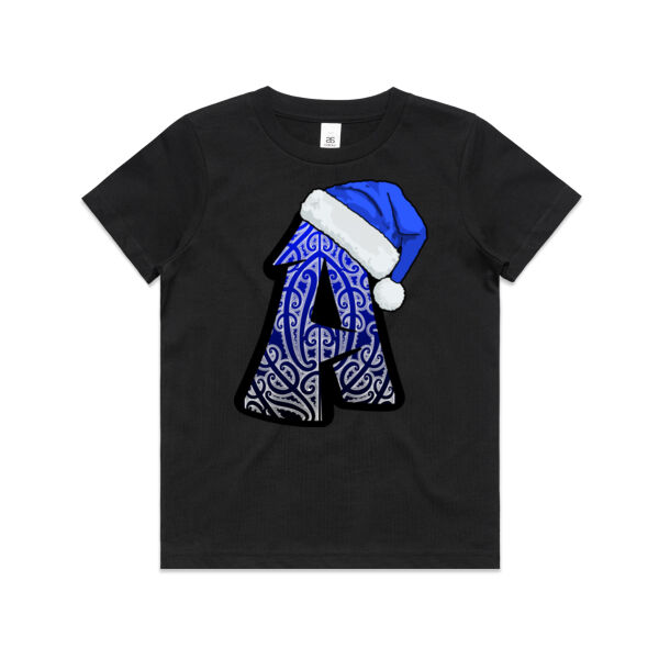 Single Letter Xmas Teez Blue A - AS Colour / YOUTH STAPLE TEE Thumbnail