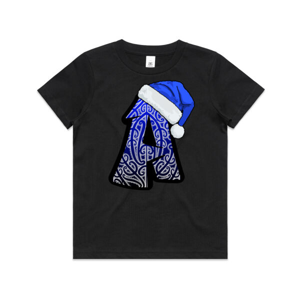 Single Letter Xmas Teez Blue A - AS Colour / KIDS STAPLE TEE Thumbnail