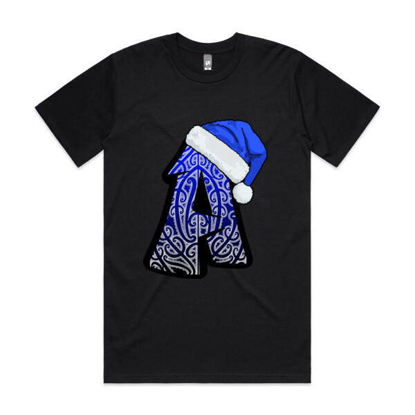 Single Letter Xmas Teez Blue A - AS Colour / CLASSIC TEE Thumbnail