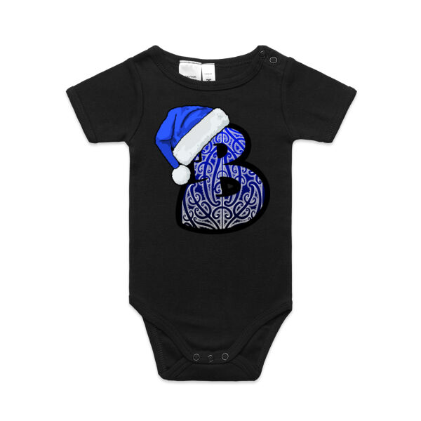 Single Letter Xmas Teez Blue B - AS Colour / ORGANIC MINI-ME ONE-PIECE Thumbnail