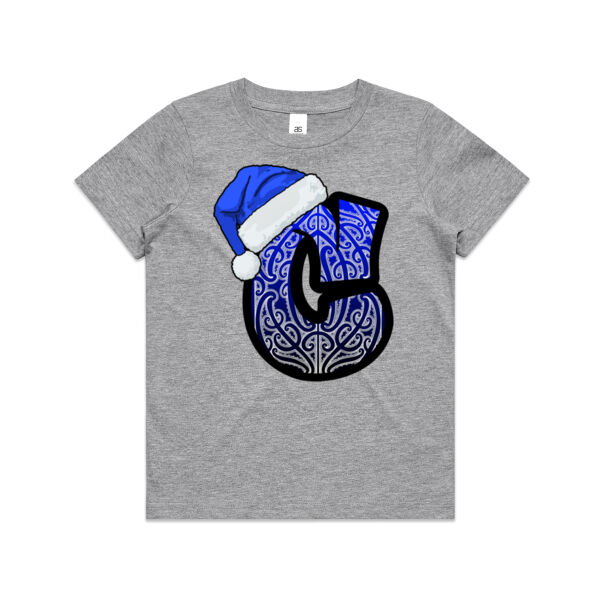 Single Letter Xmas Teez Blue C - AS Colour / KIDS STAPLE TEE Thumbnail