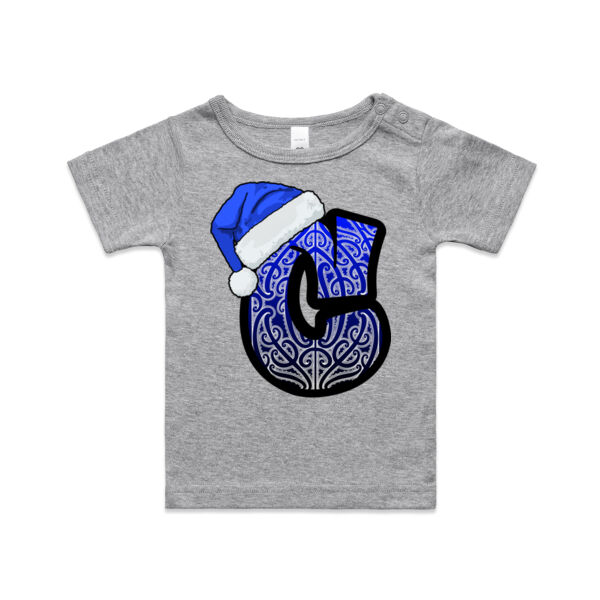 Single Letter Xmas Teez Blue C - AS Colour / ORGANIC INFANT WEE TEE  Thumbnail