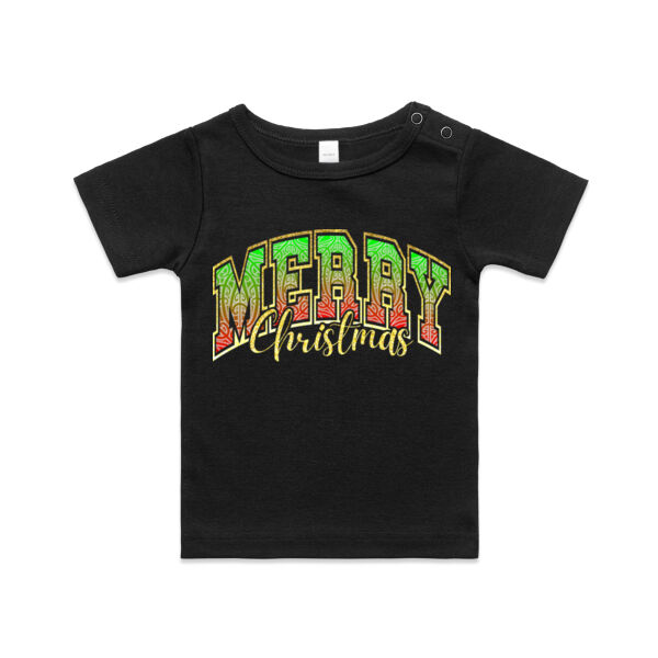 Merry Christmas Tee - AS Colour / ORGANIC INFANT WEE TEE  Thumbnail