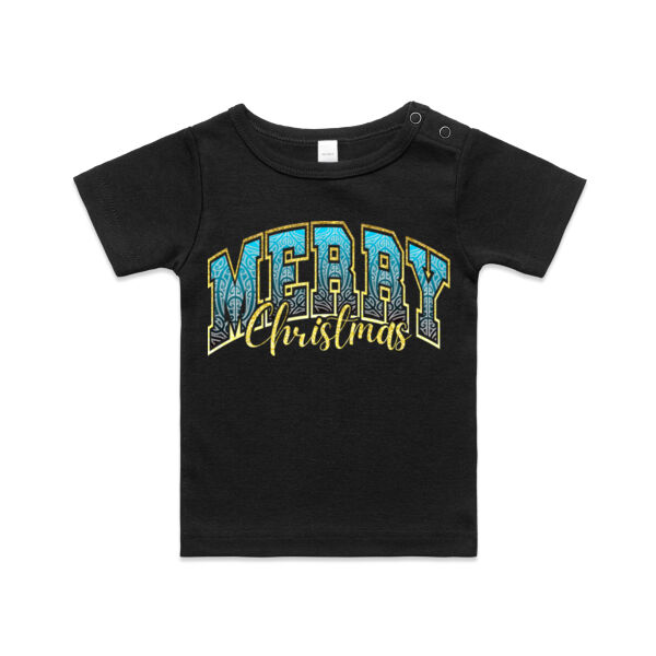 Merry Christmas Tee 2 - AS Colour / ORGANIC INFANT WEE TEE  Thumbnail