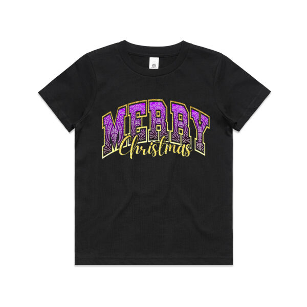 Merry Christmas Tee 3 - AS Colour / KIDS STAPLE TEE Thumbnail