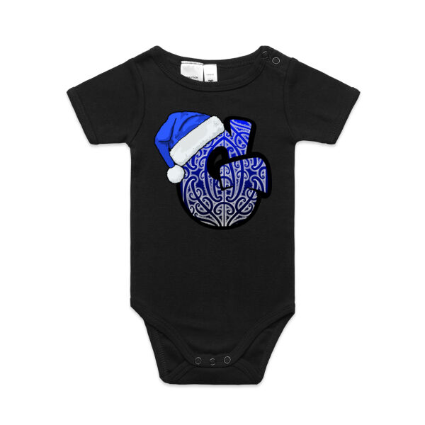 Single Letter Xmas Teez Blue G - AS Colour / ORGANIC MINI-ME ONE-PIECE Thumbnail