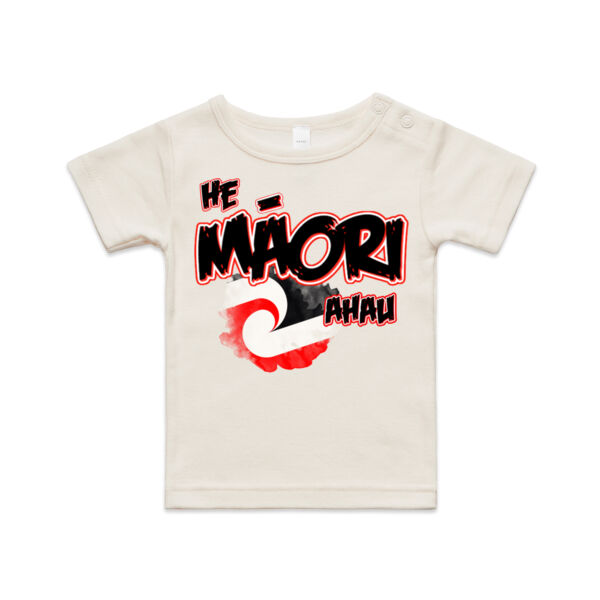 He Maori ahau Tee Red - AS Colour / ORGANIC INFANT WEE TEE  Thumbnail