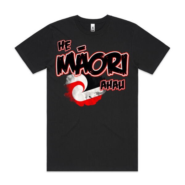 He Maori ahau Tee Red - AS Colour / BLOCK TEE Thumbnail