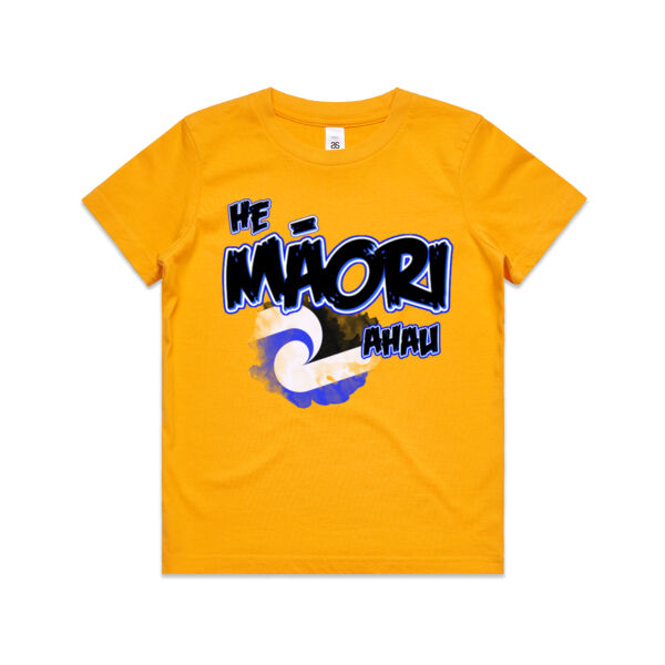 He Maori ahau Tee Blue - AS Colour / KIDS STAPLE TEE Thumbnail