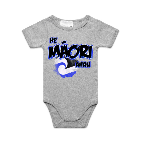He Maori ahau Tee Blue - AS Colour / ORGANIC MINI-ME ONE-PIECE Thumbnail