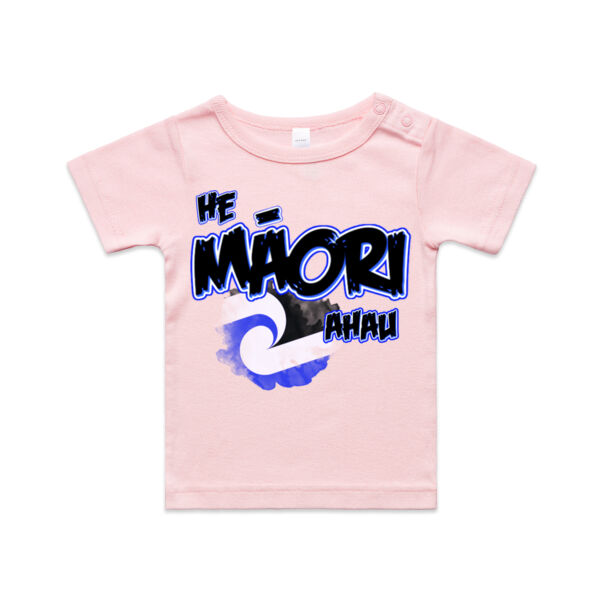 He Maori ahau Tee Blue - AS Colour / ORGANIC INFANT WEE TEE  Thumbnail