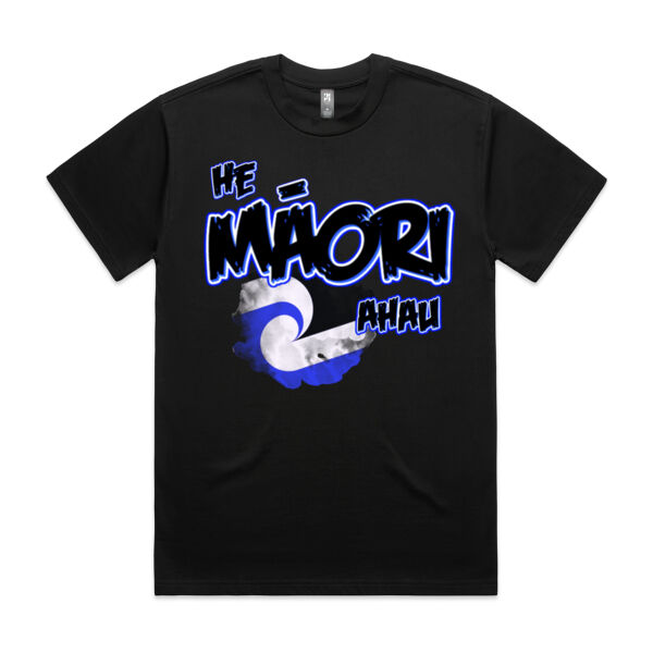 He Maori ahau Tee Blue - AS Colour / HEAVY TEE Thumbnail