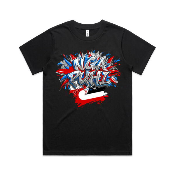 NGAPUHI GRAPHIC MAORI WOMENS TEE 2 Thumbnail