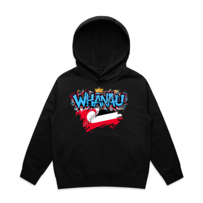 WHANAU GRAPHIC HOODIE Blue 2 Thumbnail