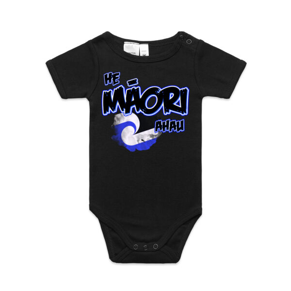 He Maori ahau Tee Blue - AS Colour / ORGANIC MINI-ME ONE-PIECE Thumbnail