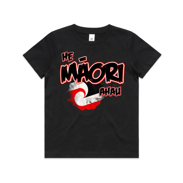 He Maori ahau Tee Red - AS Colour / YOUTH STAPLE TEE Thumbnail