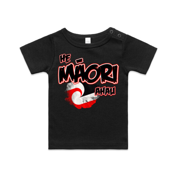 He Maori ahau Tee Red - AS Colour / ORGANIC INFANT WEE TEE  Thumbnail