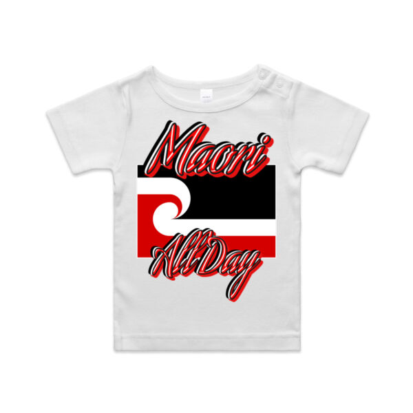 Maori Allday red Tee - AS Colour / ORGANIC INFANT WEE TEE  Thumbnail