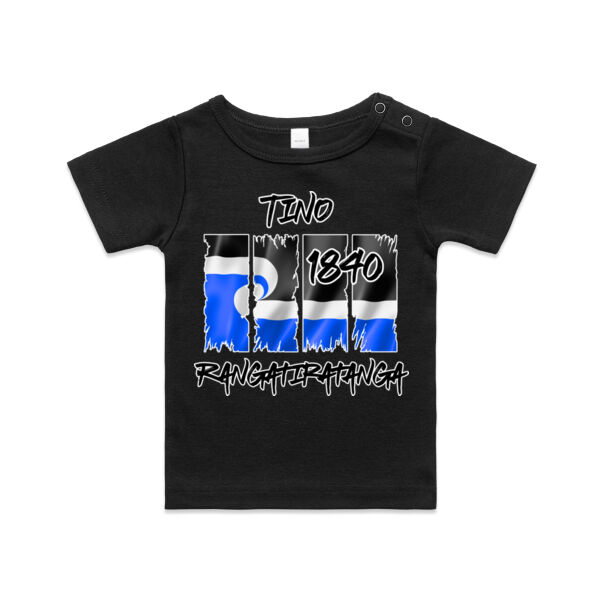 Tino Rangatiratanga Split Tee blue Thumbnail