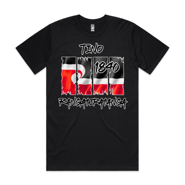 Tino Rangatiratanga Split Tee red Thumbnail