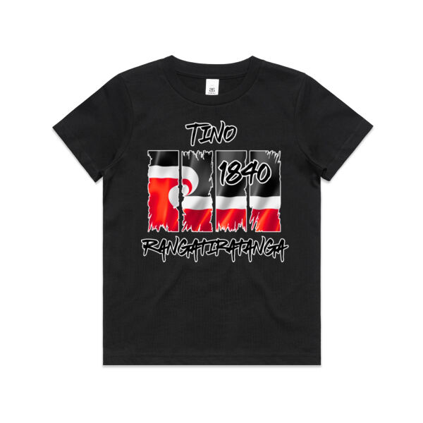 Tino Rangatiratanga Split Tee red Thumbnail