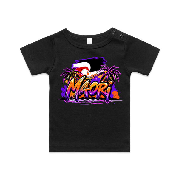 MAORI PALM TREE SUNSET GRAPHIC TEE Thumbnail