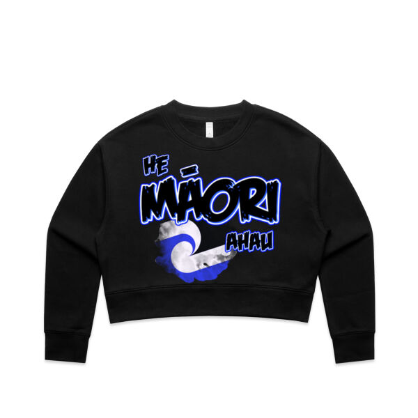 He Maori ahau Tee Blue - AS Colour / Wo's CROP TEE Thumbnail