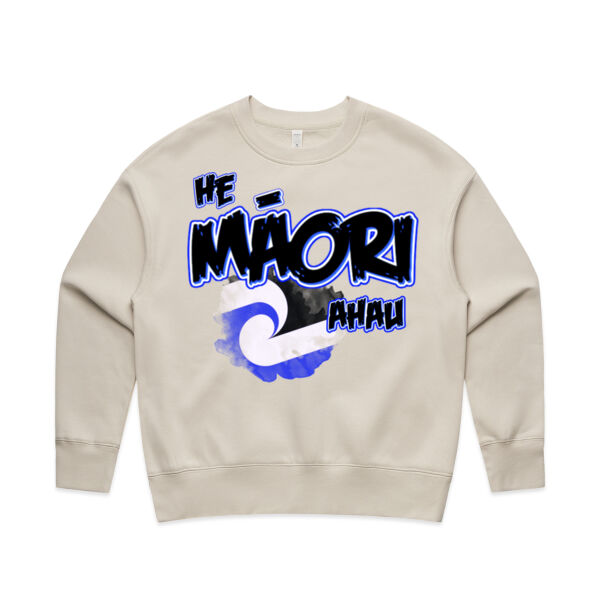 He Maori ahau Tee Blue - AS Colour / Wo's CROP TEE Thumbnail