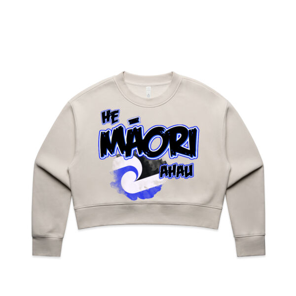 He Maori ahau Tee Blue - AS Colour / Wo's CROP TEE Thumbnail