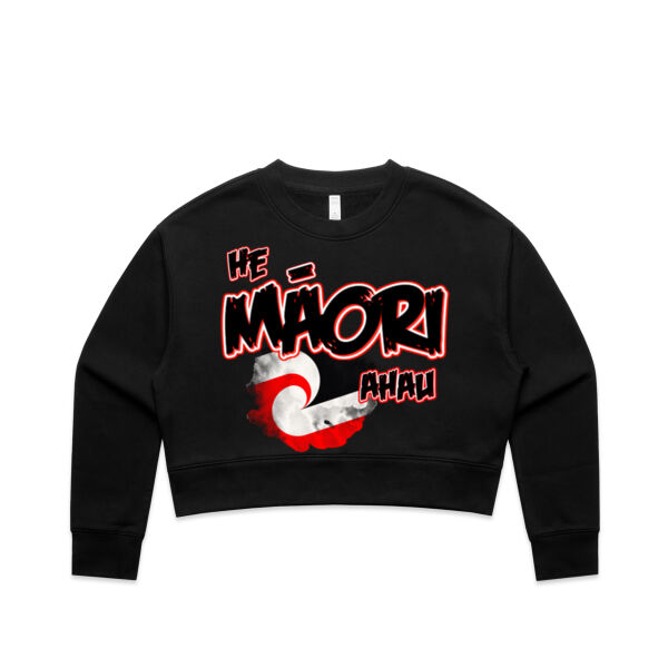He Maori ahau Tee Red - AS Colour / Wo's Classic Crop Tee Thumbnail