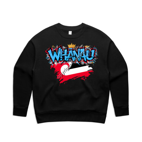 WHANAU GRAPHIC WOMENS TEE blue Thumbnail