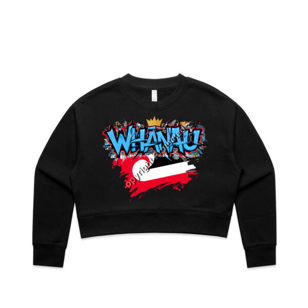 WHANAU GRAPHIC WOMENS TEE blue Thumbnail