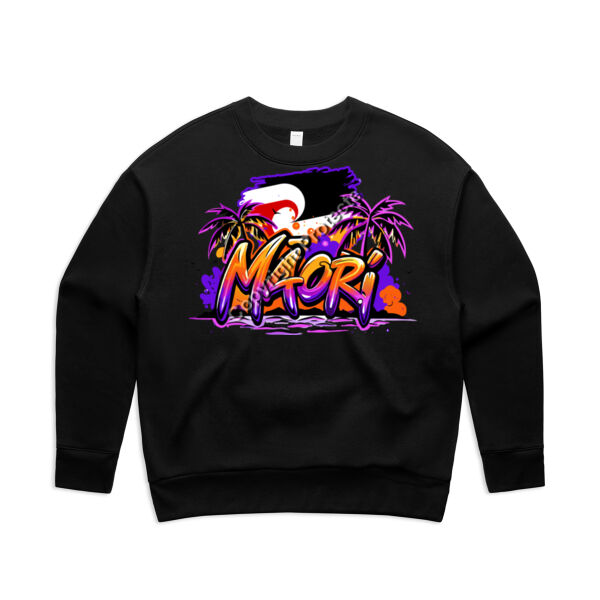 MAORI PALM TREE SUNSET WOMENS TEE Thumbnail
