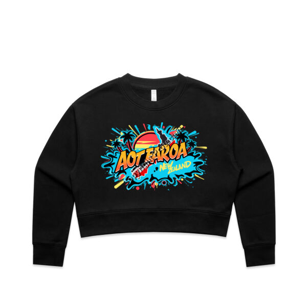 AOTEAROA GRAPHIC WOMENS TEE BLUE  Thumbnail