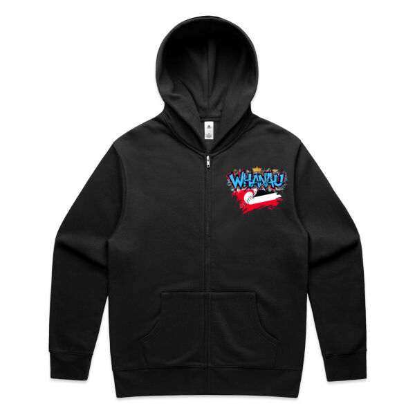 WHANAU GRAPHIC BLUE - AS Colour / RELAX ZIP HOOD Thumbnail