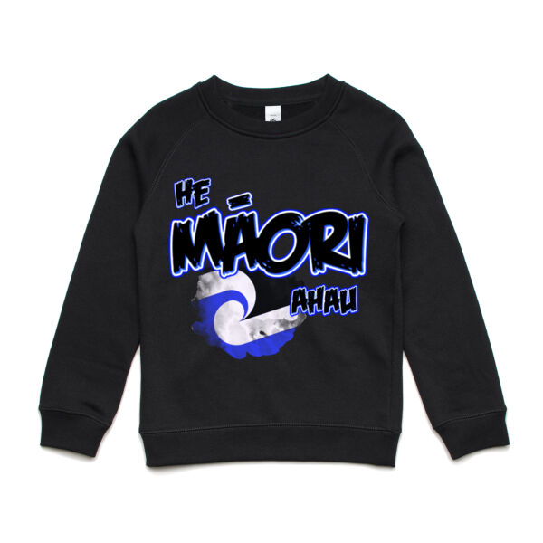 He Maori ahau Tee Blue - AS Colour /youth supply crew Thumbnail