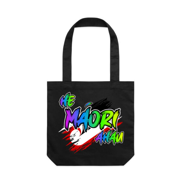 He Maori ahau colourful - AS Colour /  Basic Tote Thumbnail
