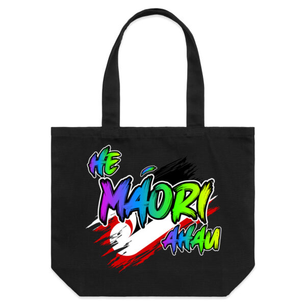 He Maori ahau colourful - AS Colour / SHOULDER TOTE Thumbnail