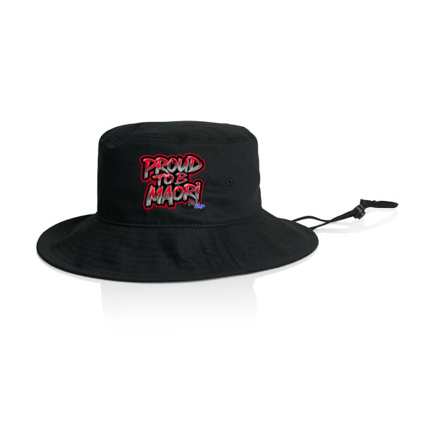 Proud To B Maori Graphic - AS COLOUR /WIDE BRIM BUCKET HAT Thumbnail