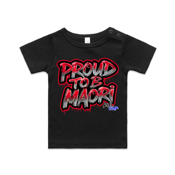 Proud To B Maori Graphic - AS Colour / ORGANIC INFANT WEE TEE  Thumbnail
