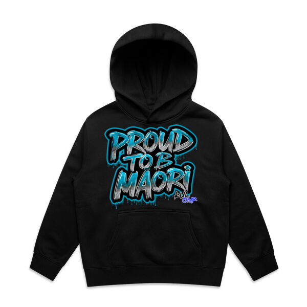 Proud To B Maori Graphic Teal - AS Colour / YOUTH RELAX HOOD Thumbnail