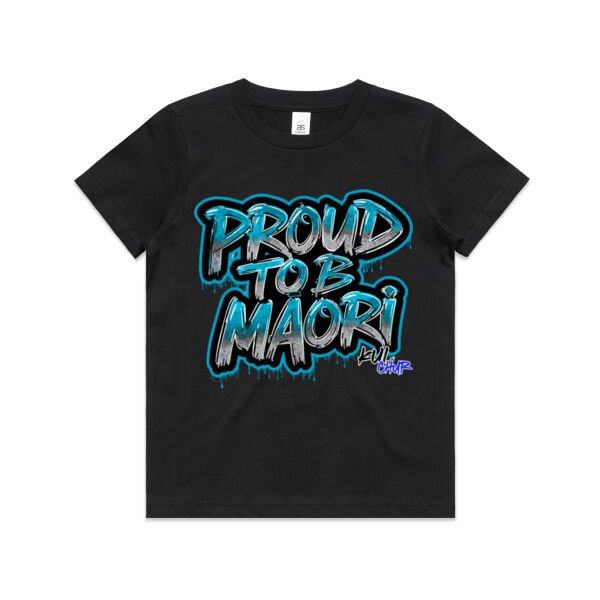 Proud To B Maori Graphic Teal - AS Colour / YOUTH STAPLE TEE Thumbnail