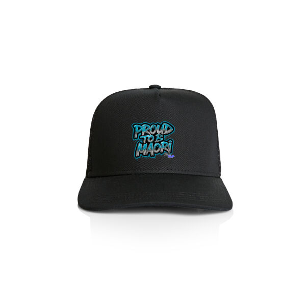 Proud To B Maori Graphic Teal - AS Colour/STOCK TRUCKER CAP Thumbnail