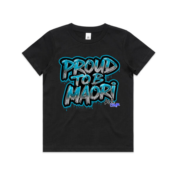 Proud To B Maori Graphic Teal - AS Colour / KIDS STAPLE TEE Thumbnail