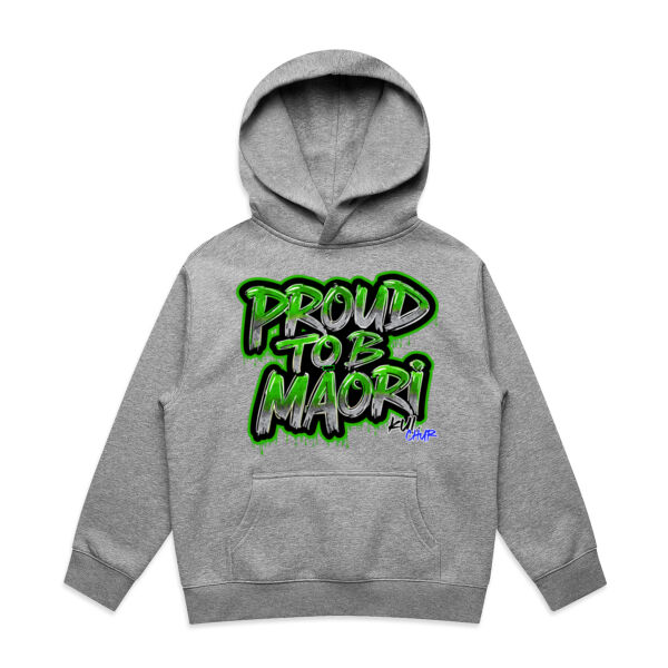 Proud To B Maori Graphic Green - AS Colour / YOUTH RELAX HOOD Thumbnail
