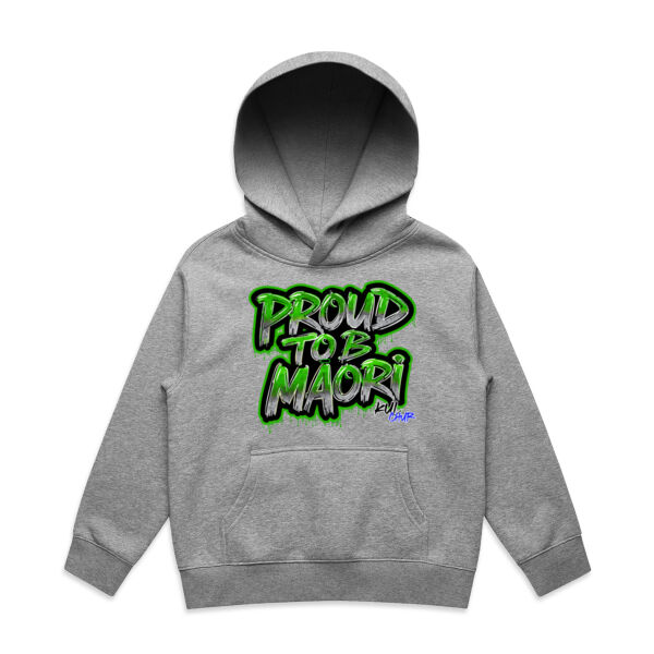 Proud To B Maori Graphic Green - AS Colour / KIDS RELAX HOOD Thumbnail