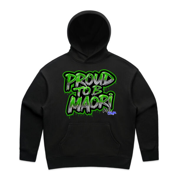 Proud To B Maori Graphic Green - AS Colour / Wo's RELAX HOOD Thumbnail